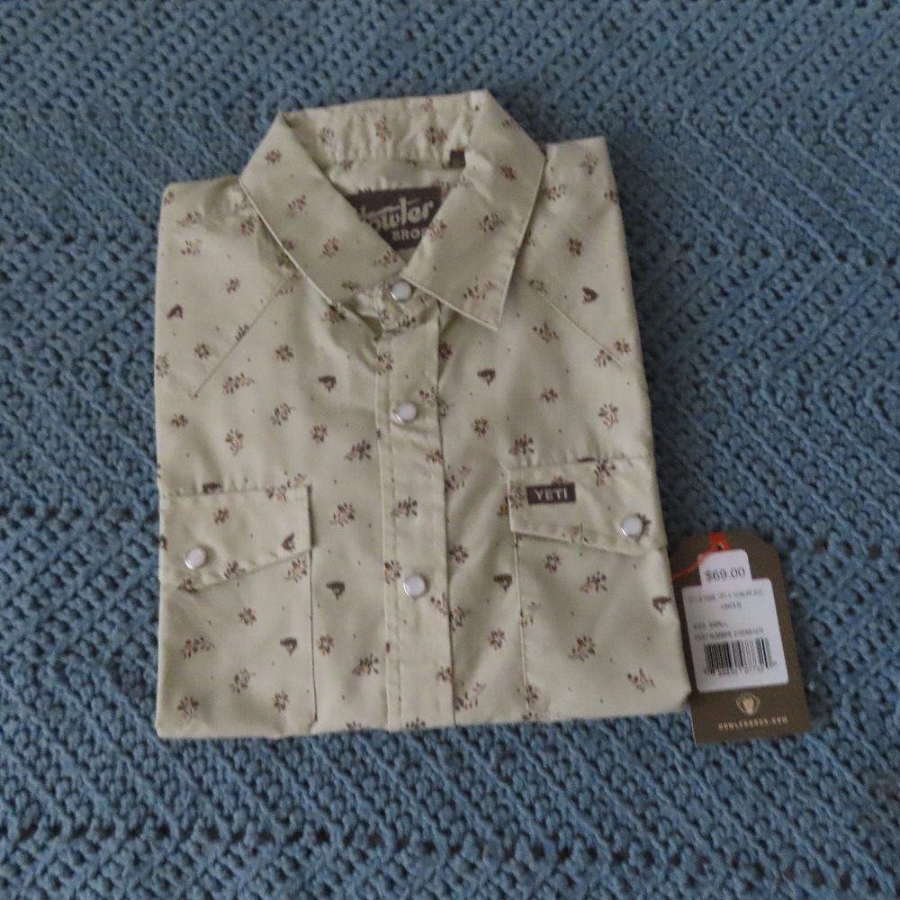 Yeti Coolers/Howler Brothers Collab Men's Small Shirt NWT H Bar